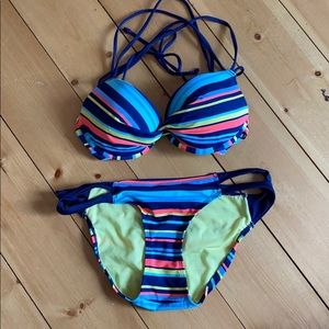 Striped bikini